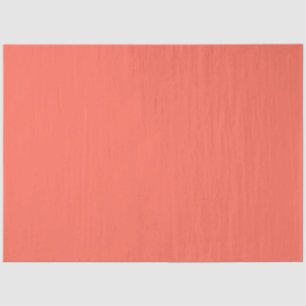 Solid bright coral tissue paper