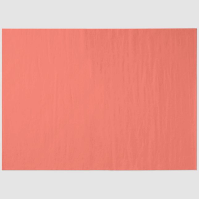 Solid bright coral tissue paper (Front)