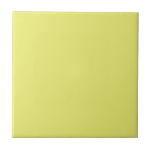 Solid Bright Lemon Yellow Tile