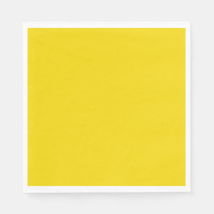 Solid bright lightning yellow napkin