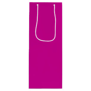 Solid Bright Magenta Wine Gift Bag
