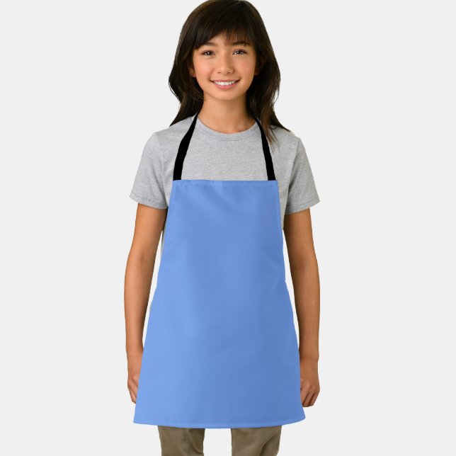 Solid Bright Sky Blue Apron (Insitu)