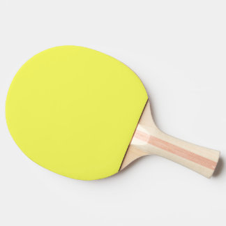 Solid bright sweet lemon yellow ping pong paddle
