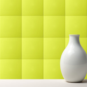 Solid bright sweet lemon yellow tile
