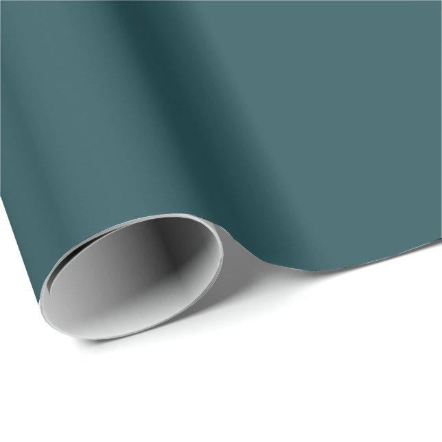 Solid Bright Teal colour Wrapping Paper (Roll Corner)