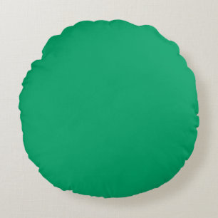 Solid brilliant green round cushion