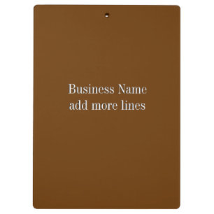 Solid Brown Business Clipboard