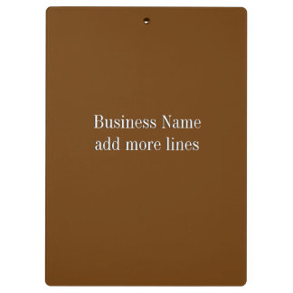 Solid Brown Business Clipboard
