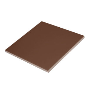 Solid Brown Ceramic Tile 4.25 Inch Square