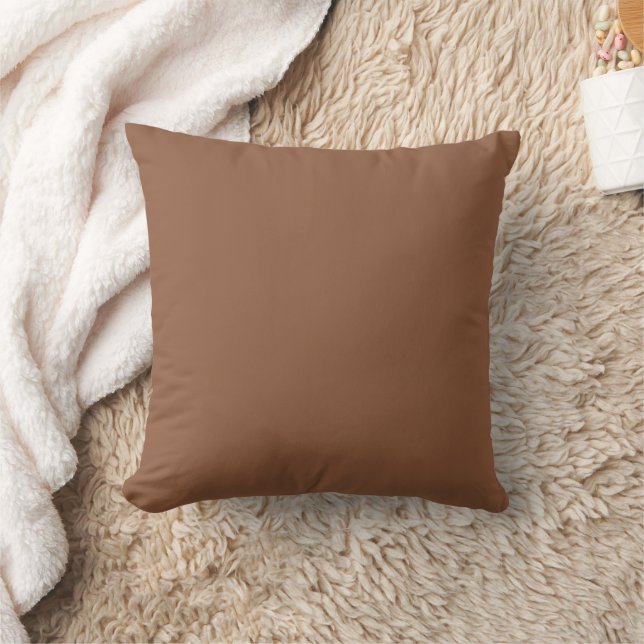 Solid brown colour cushion (Blanket)