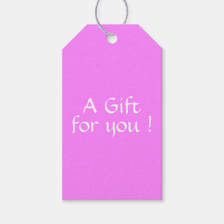 Solid Bubble Gum Gift Tags