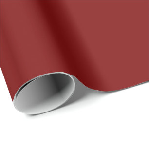 Solid Burgundy Red Colored Wrapping Paper