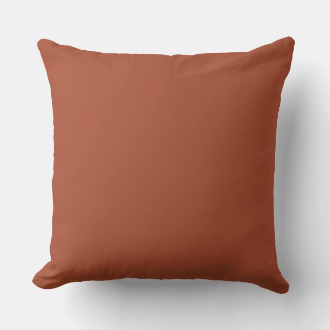 Solid Burnt Orange  Cushion (Front)