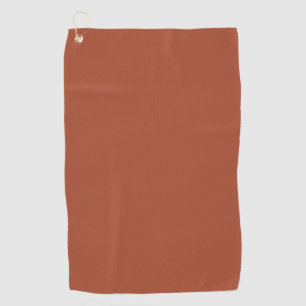 Solid Burnt Orange Golf Towel