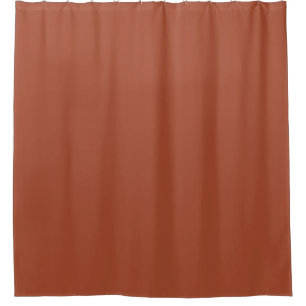 Solid Burnt Orange  Shower Curtain