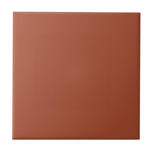 Solid Burnt Orange  Tile (Front)