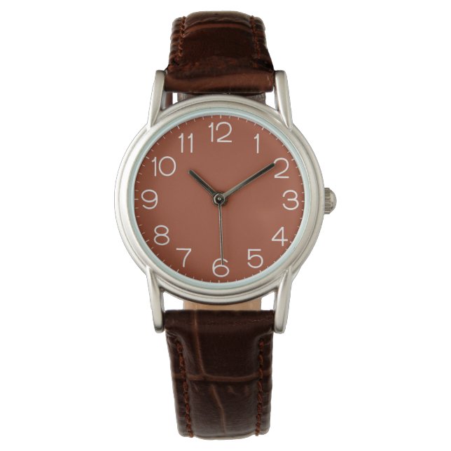 Solid Burnt Orange  Watch (Front)