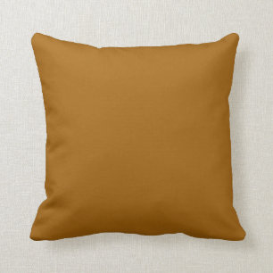 Solid Caramel Orange Pop of Colour Cushion