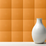 Solid carrot orange tile<br><div class="desc">Trendy simple design in carrot orange solid color.</div>