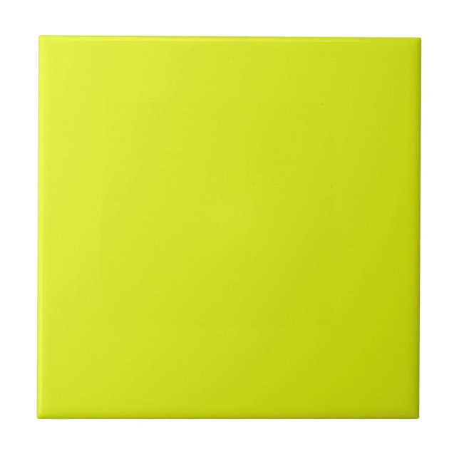 Solid Chartreuse Color Tile (Front)