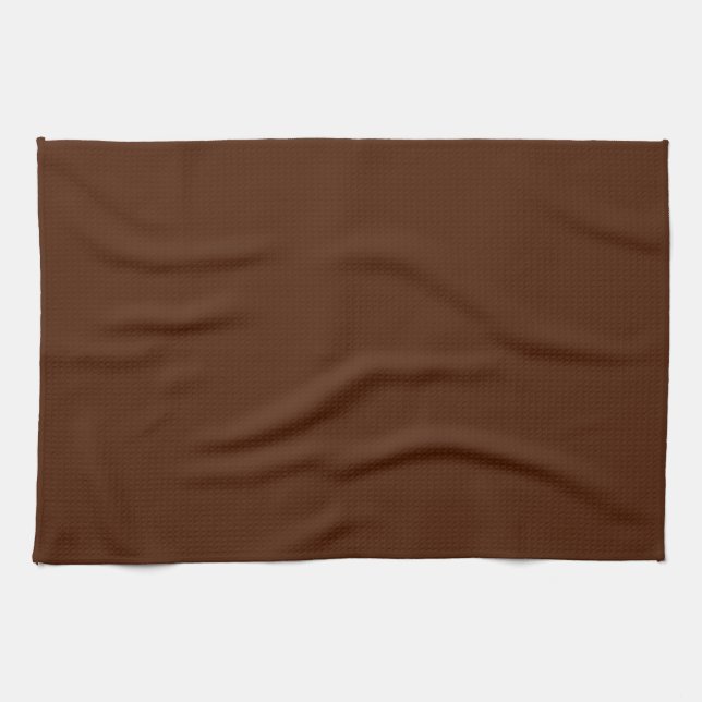 Solid Chocolate Brown Kitchen Towel (Horizontal)