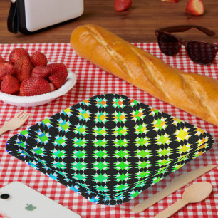 Solid Circle Cross by Kenneth Yoncich Paper Plate