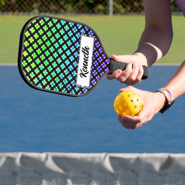 Solid Circle Cross by Kenneth Yoncich Pickleball Paddle (Insitu)