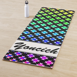 Solid Circle Cross by Kenneth Yoncich Yoga Mat