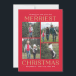 Solid Clean Collage Editable Colour Christmas Card<br><div class="desc">Celebrate the season with this modern and stylish card from Berry Berry Sweet. Visit berryberrysweet.com for stylish stationery and personalised gifts!</div>