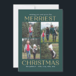Solid Clean Collage Editable Colour Christmas Card<br><div class="desc">Celebrate the season with this modern and stylish card from Berry Berry Sweet. Visit berryberrysweet.com for stylish stationery and personalised gifts!</div>