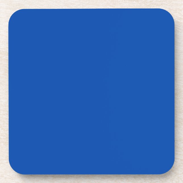 Solid Cobalt Blue Coaster (Front)