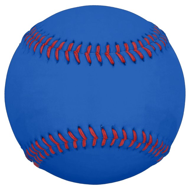 Solid Cobalt Blue Design Softball (Front)