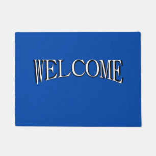 Solid Cobalt Blue Doormat