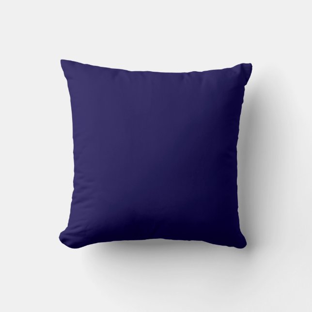 Solid Cobalt Blue Pop of Colour Cushion (Front)