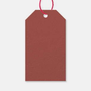 Solid Cognac Colour Minimalist Plain Modern Gift Tags