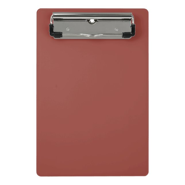 Solid Cognac Colour Minimalist Plain Modern Mini Clipboard (Front)
