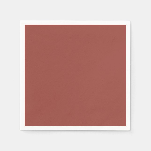 Solid Cognac Colour Minimalist Plain Modern Napkin (Front)