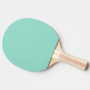 Solid color Beach Glass plain aqua green mint  Ping Pong Paddle