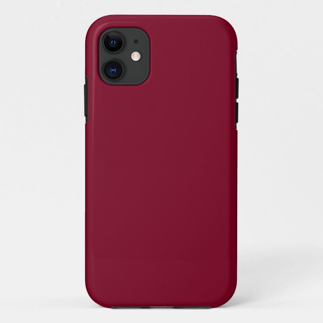 Solid color burgundy maroon Case-Mate iPhone case (Back)