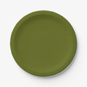 Solid color dark paper plate