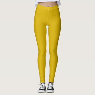 Solid color goldenrod plain mustard yel leggings