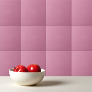 Solid color light puce pink tile
