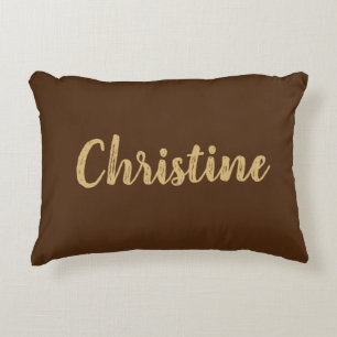 Solid Color Name Template Decorative Cushion
