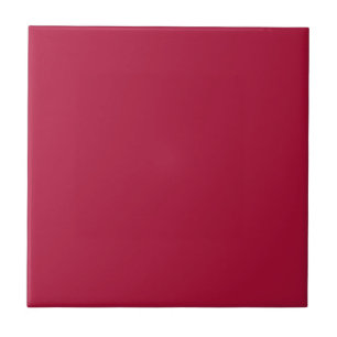 Solid color plain Crimson Red Tile