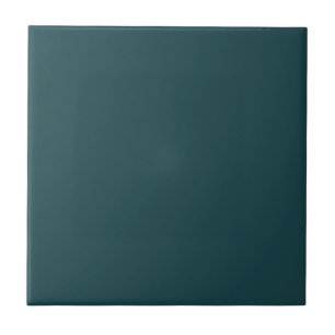 Solid color plain Deep Teal Tile