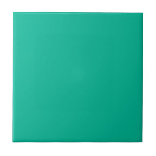 Solid color plain Mint Leaf green Tile