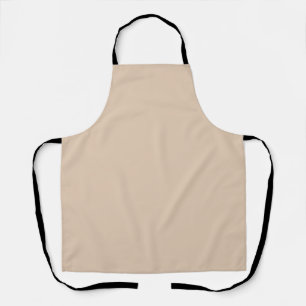 Solid color plain Palomino beige Apron