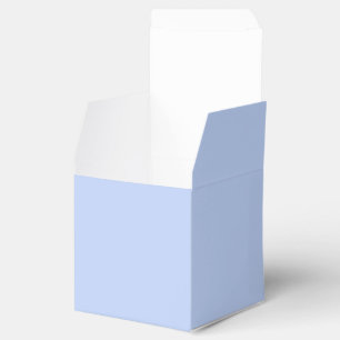 Solid color plain periwinkle light blue favour box