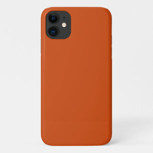 Solid color plain rusty burnt orange Case-Mate iPhone case