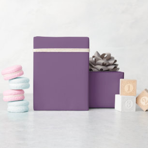 Solid color plain Spiced Plum purple Wrapping Paper